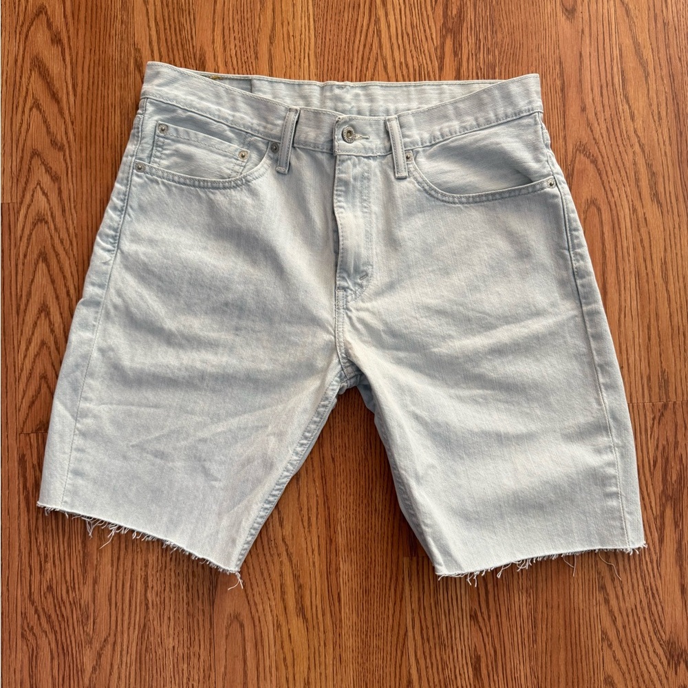 Levi's Jean Shorts with Frayed Hem